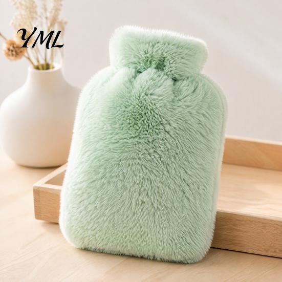 Explosion Proof Water Bag Hot Bottle with Plush Cover, 500/1000/2000ML Leak-proof Bag, Lightweight Cold Compress Pouch for Shoulder, Back, Hand, Legs,