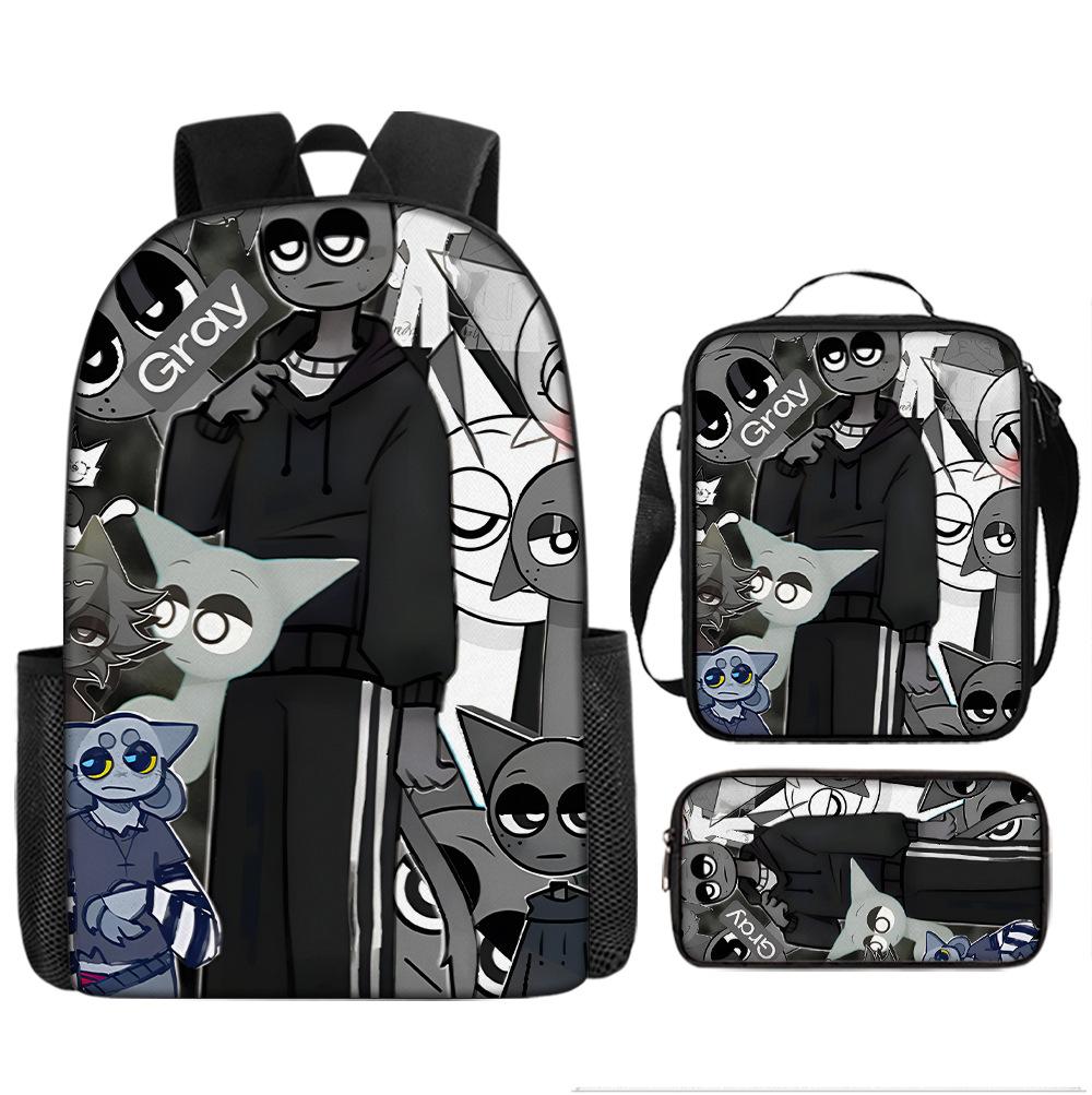 Рюкзак Sprunki Rhythm Box для начальной школы, третий и четвертый классы, легкий студенческий школьный рюкзак