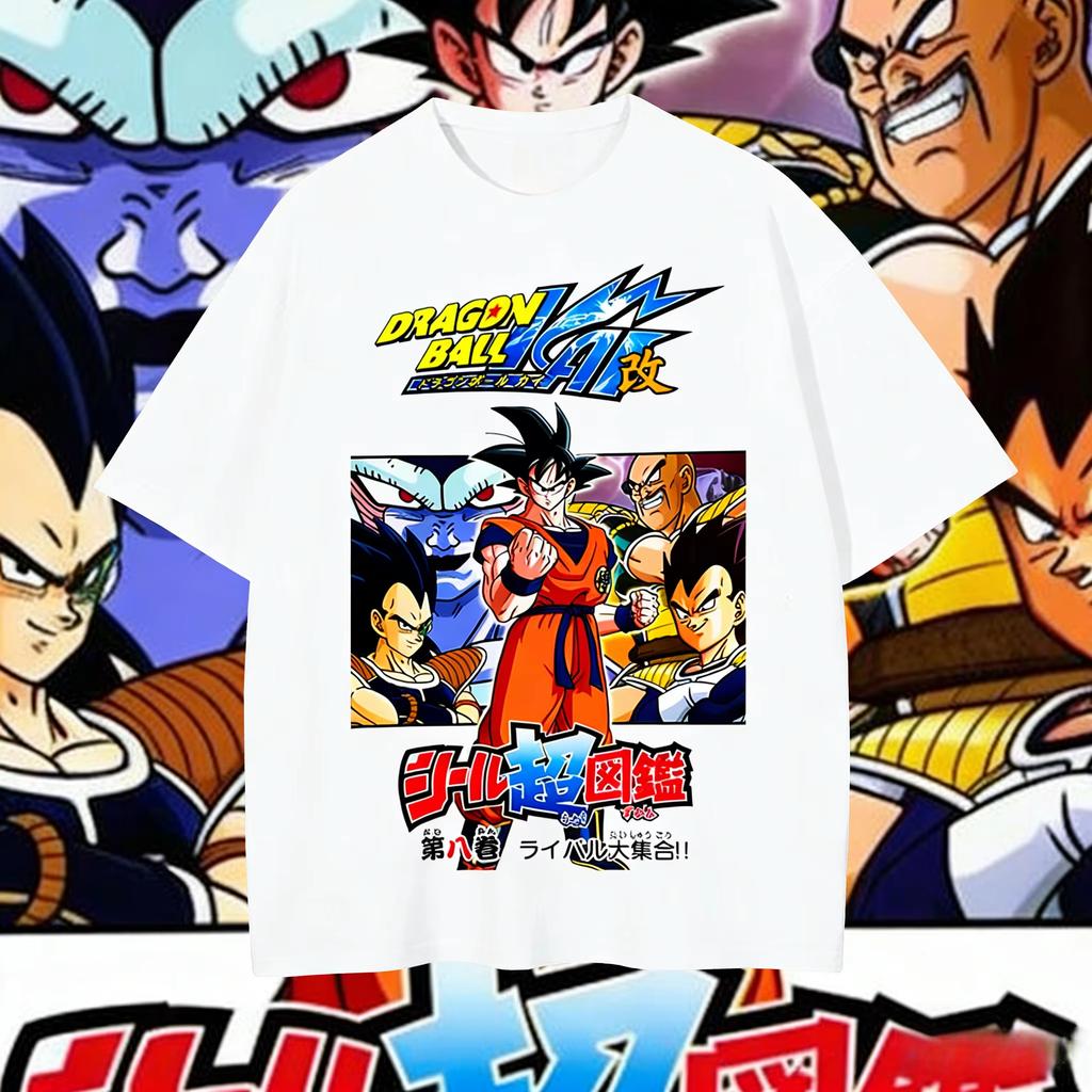 2026 Summer Dragon Ball Retro High-Quality Cotton T-ShirtCharacter Collage Print Tee Unisex for Unisex, Women & Kids Ins