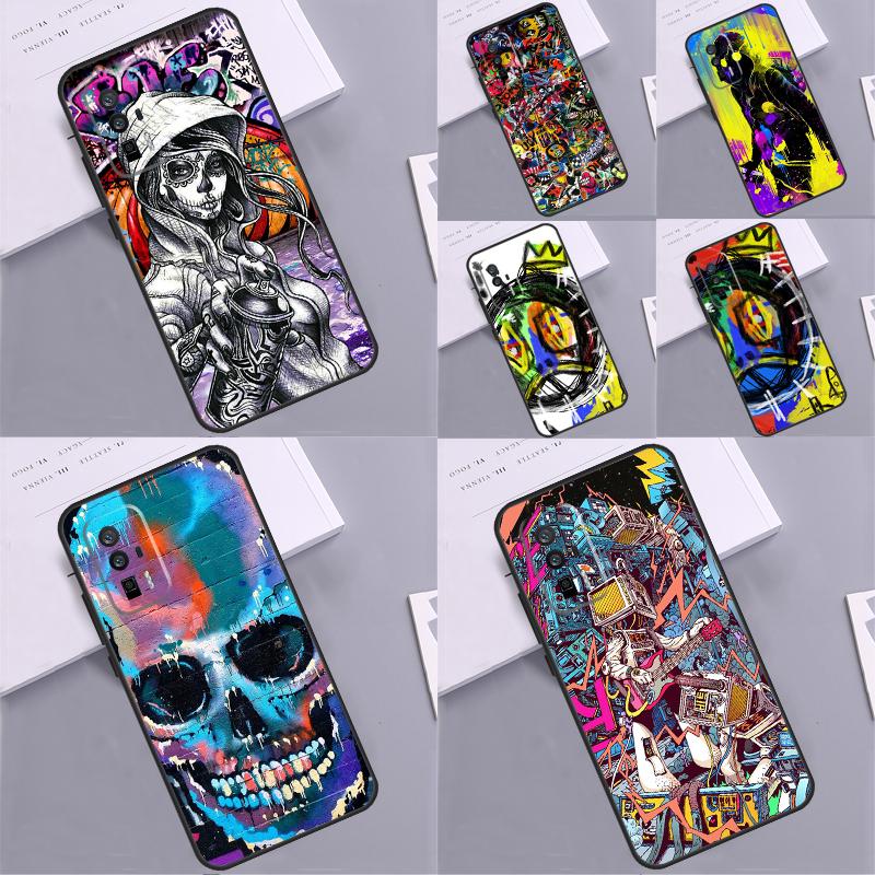 Чехол с граффити для Xiaomi 14T 11T 12T 13T Pro 13 14 15 Ultra POCO X7 Pro X3 X5 X6 F5 F6 M6 Pro Funda