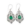 Chrome Diopside Gemstone 925 Sterling Silver Jewelry Earrings 2.33" For Wedding CE-10-10