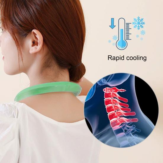 Портативный многоразовый охлаждающий бандаж для шеи, носимый охладитель для шеи, охлаждающие бандажи для шеи со льдом, мгновенный