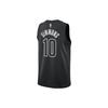 Jordan Мужская футболка Brooklyn Nets Statement Edition с принтом букв и цифр, V-образный вырез, футбольная майка, Черный DO9518-013