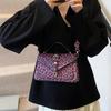 Summer New Design Y2k Leopard Print Small Flap Bag Motorcycle Style Women's PU Leather Shoulder Crossbody Bag