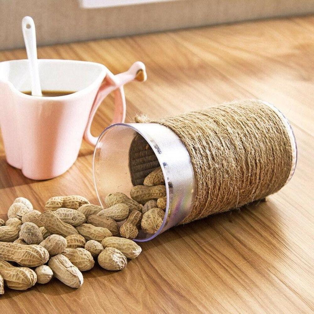 100M/Roll Jute Twine Hand-woven Cord String For Handmade Craft Baking Decoration Packing Gift Box