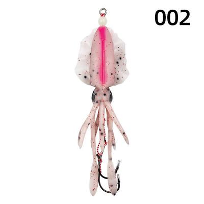 Светящиеся УФ-мягкие приманки Oeny для морской рыбалки на кальмара (4-Pack)