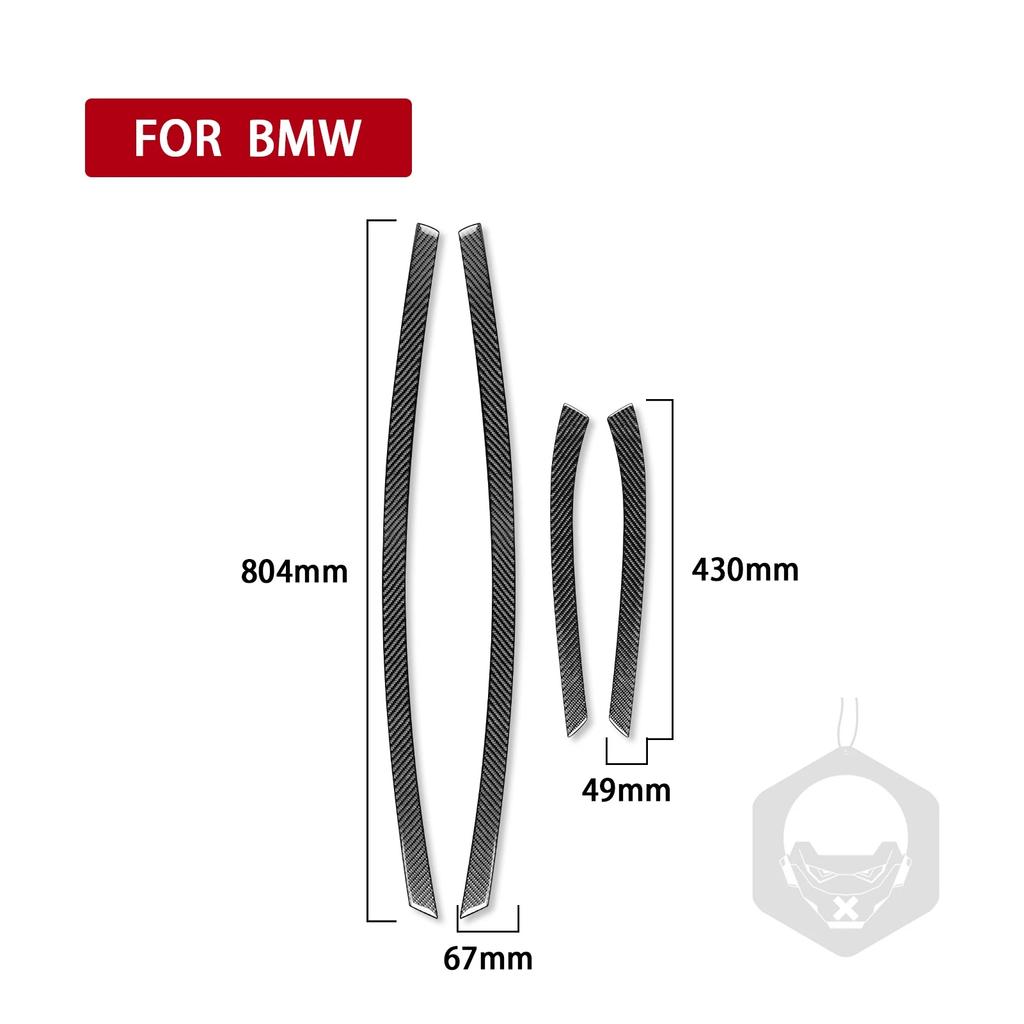 Для BMW 3 серии E90 2006-2008 углеродное волокно, внутренняя отделка панели подлокотника, полоски, аксессуары для интерьера автомобиля, украшение