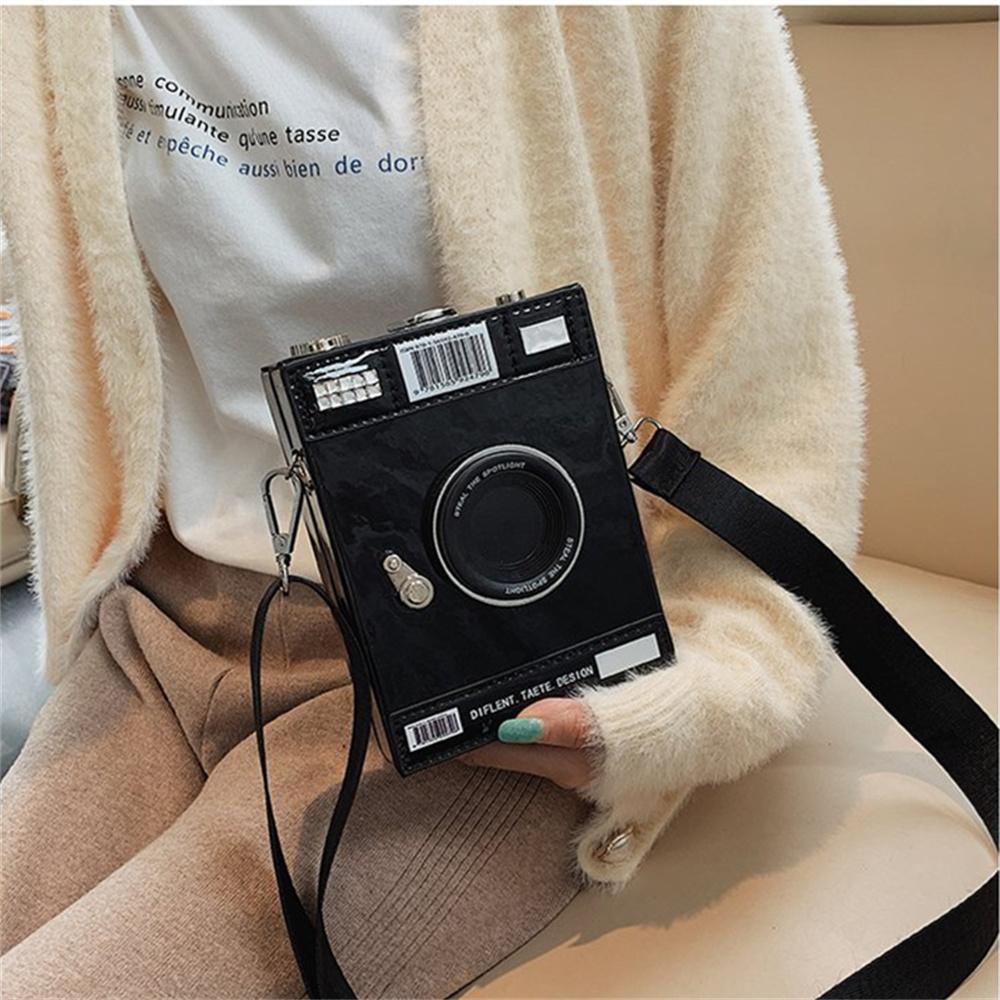 Повседневная модная индивидуальная креативная сумка через плечо с широким ремнем для фотоаппарата, маленькая квадратная сумка, простая модная сумка через плечо на одно плечо