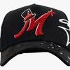 Unisex Adjustable Baseball Cap With Embroidered Letter Hip Hop Style Cotton Hat Men Women