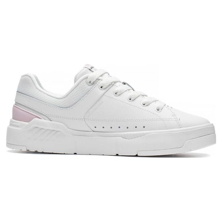 Li Ning Common 70s Versatile Casual Non-Slip Wear-Resistant Low-Top Skate Shoes Women Sneakers White Pink AGCT044-2