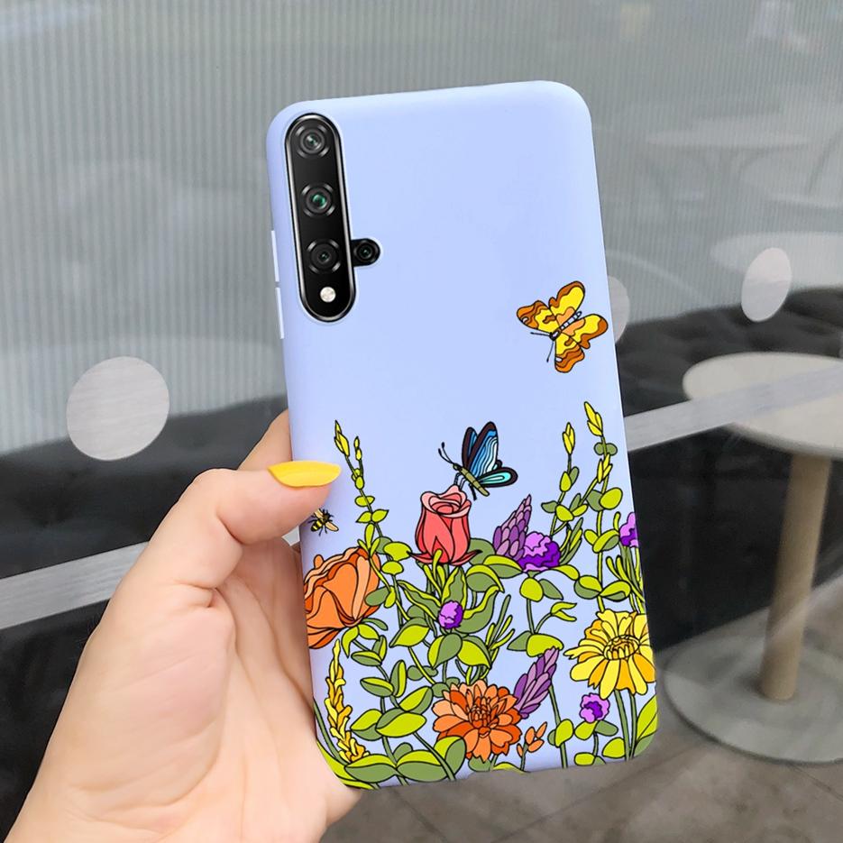 For Huawei Nova 5T Case Honor 20 Fashion Art Painted Cover Soft Slim Phone Case For Huawei Nova 5T 5 T Honor20 Back Cover Bumper