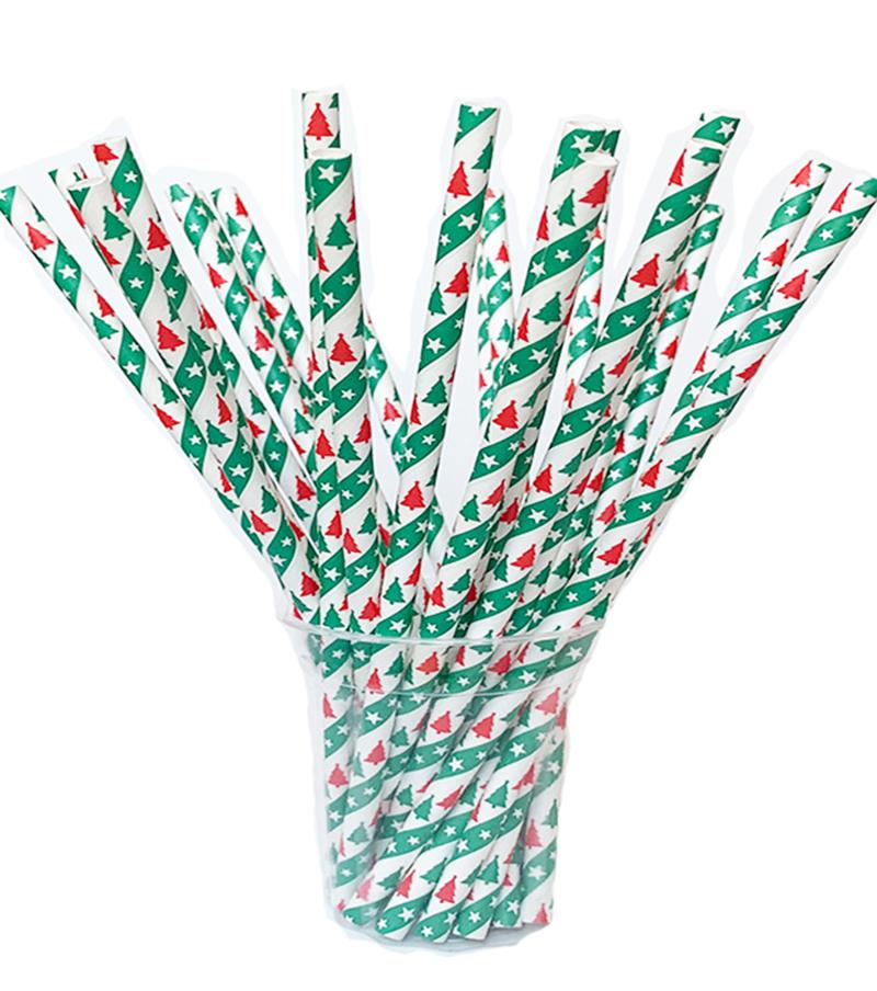 25 шт. фольги золото/серебро радуга одноразовые питьевые цветные бумажные трубочки рождественский свадьба день рождения украшения вечеринка мероприятия принадлежности