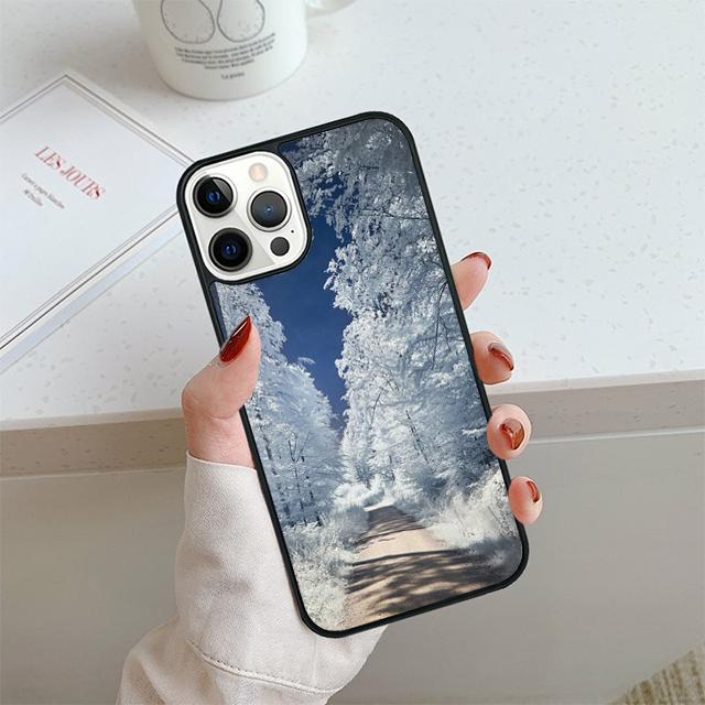 Winter Landscape Phone Case For iPhone 17 Air 13 12 14 15 16 Cover For Apple 14 15 16 Pro Max 6S Plus Coque