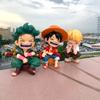 Аниме One Piece Monkey D. Луффи Ророноа Зоро Санджи Портгас·Д· Эйс Ямато Q-версия Аниме Фигурка ПВХ Модель SurpriseToy Рождественский Подарок