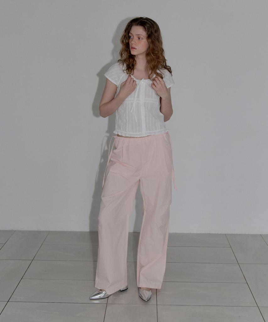 AUTHENTI Strap Wide Pants_Pink