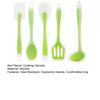 5 Pcs Silicone Cooking Utensils Set Heat Resistant Spatula Turner Slotted Spoons with Ergonomic Handle for Nonstick Cookware