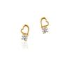 Yondo K10 Yellow Gold Earrings 151136153002 Canal4℃ (Canal Sea) (YG)