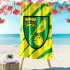 Norwich City Football Club Print Beach Towel, Large Soft Quick Dry Towel for Beach Camping Swimming