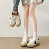 Queen Fan Versatile Round Head Platform White Shoes Women's 2025 New Autumn Height Increase Retro Casual Board Shoes