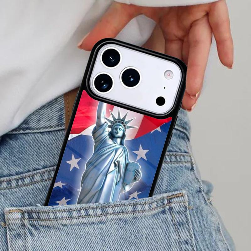 Чехол для телефона «Статуя Свободы» для iPhone 17 Pro Max 12 13 14 15 16e 17 Pro Max Plus Air Cover