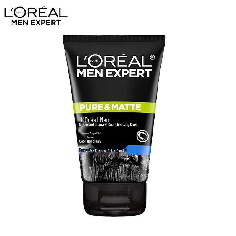 L'Oréal Men Expert Угольный Гель для Умывания с Эффектом Ледяного Охлаждения для Жирной Кожи