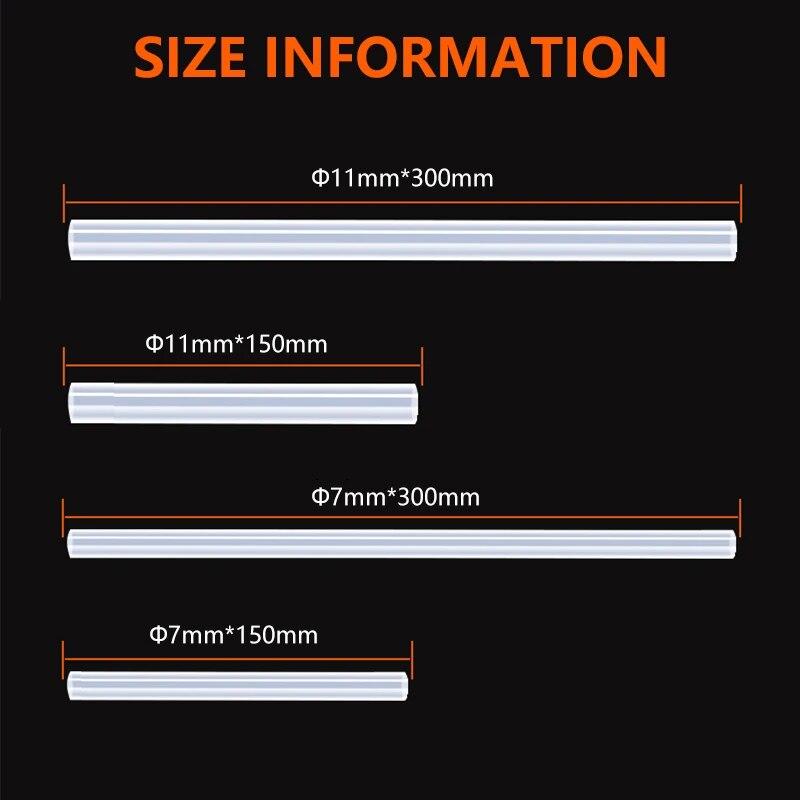 500 г/лот, 83 шт., 7 мм или 11 мм, прозрачный термоклеевой пистолет, клеевые палочки для теплового пистолета, клей, инструменты для самостоятельного ремонта, аксессуары из сплава