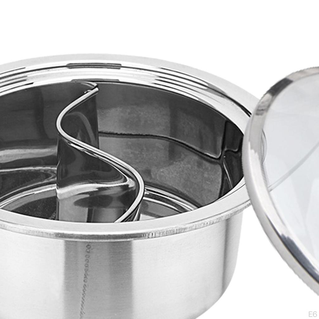 Кастрюля с разделителем, китайская двусторонняя многофункциональная горелка, посуда для приготовления пищи для путешествий