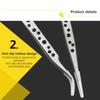 1pc Industrial Tweezers Electronic Anti-static Stainless Steel Tweezer Precision Curved Straight Tweezers Home Repair Hand Tool