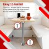 RV Table Base Mount RV Dining Table Aluminum Pedestal Table Leg Pedestals Replacement Floor Mounting Base RV Table Mount For