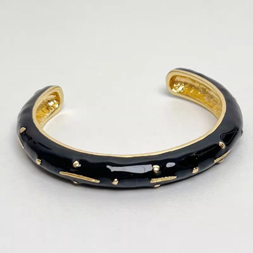 French Style Woman Cuff Bracelet Classic Women's Hand Bracelet Retro Opening Bangle  Gifts
