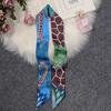 Brand Horse Bag Scarf 2024 New Design Wow Women Luxury 100% Silk Scarf Fashion Headwear Skinny Hair Scarves Neckerchief