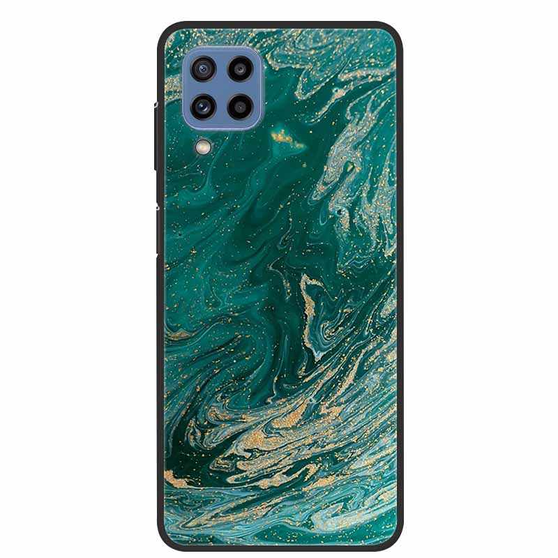 Для Samsung Galaxy A12 Чехол Мраморный ТПУ Силикон Мягкий Чехол для Телефона Для Samsung Galaxy M12 Чехол Samsung F12 Защита Подарок Новый Para
