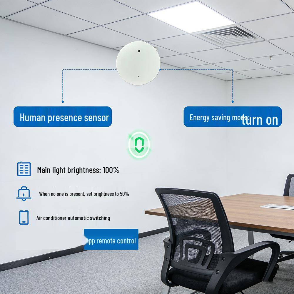 Потолочный радар-сенсор миллиметрового диапазона Zigbee/WiFi для интеграции в умный дом