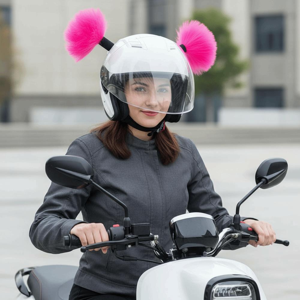 2Pcs/Set Self-adhesive Motorcycle Helmet Braids for Moto Cycling Skiing