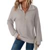 Women's Solid-color Fashionable Long-sleeved Top Hoodie