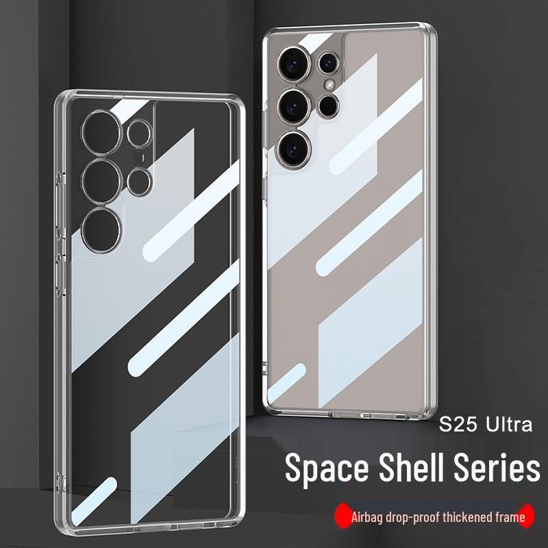 Прозрачный чехол для Samsung S25 Ultra: Однотонный, Модный, Простой, Защитный чехол