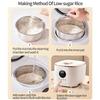 Электрическая рисоварка большой емкости 3 л, многофункциональная машина для приготовления риса с низким содержанием сахара, кухонная рисоварка с антипригарным покрытием, пароварка
