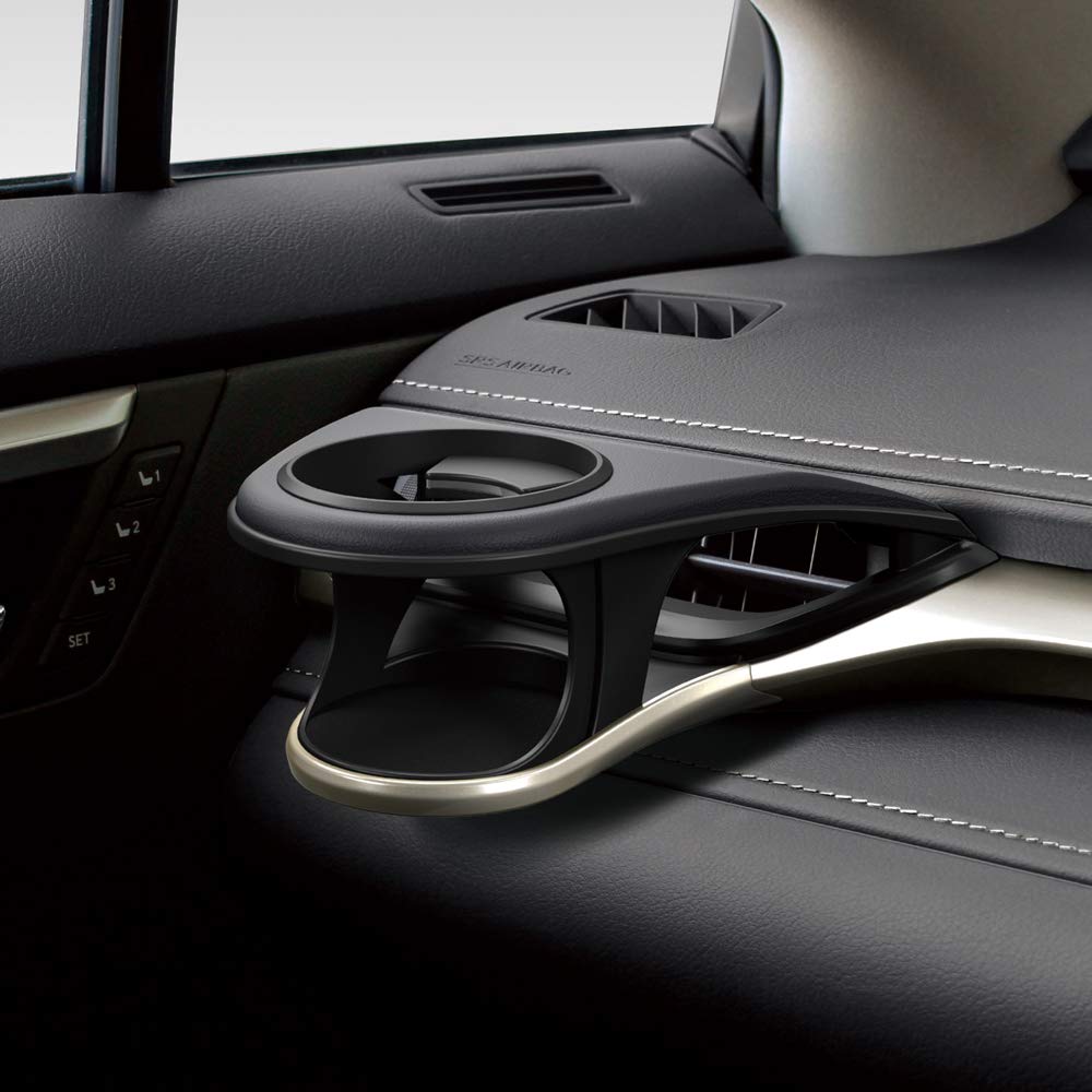 Tsuchiya Yac Lexus 20 Series RX Dedicated Air Conditioner Drink Holder for Passenger Long X Wide X High (SY-L2) Seat, Black, 15.4cm 14.6cm 19.4cm