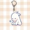 Акриловый вздыхающий брелок для ключей с животным Котенок Панда Брелок Курица Вздыхающий Подвеска Кот Унисекс