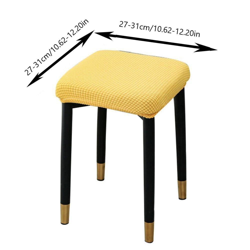 Эластичный чехол на стул, клетчатый чехол на стул, маленький квадратный чехол на сиденье для ресторана