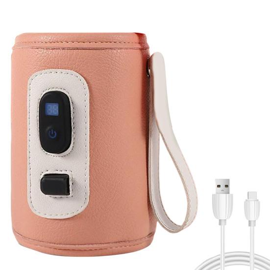 1 комплект, подогреватель для бутылочек для путешествий, кабель Type-c, полезный цифровой дисплей, нагревательная крышка для детского молока