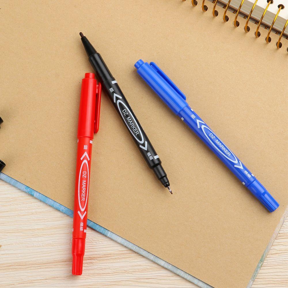 Art Drawing Signature Tyre Markers Twin Tip Double Head Oily Waterproof Pens Permanent Marker Pen