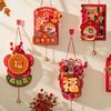 Traditional Chinese Snake Year Wall Pendant Fu Character Hanging Ornament Happy New Year Gift