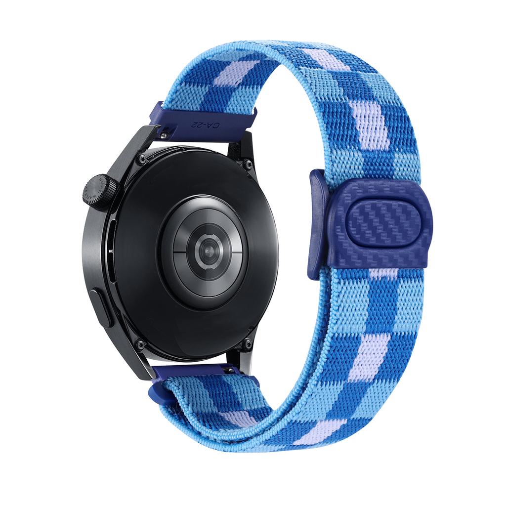 Плетеный нейлоновый ремешок 20 мм 22 мм для Huawei Watch GT/GT3 Pro/Samsung Galaxy Watch 6 5 4, магнитный браслет для Amazfit GTR/GTS Band