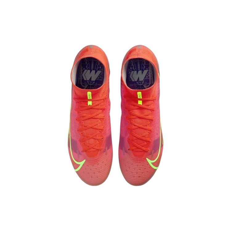 Nike Кроссовки унисекс Mercurial Superfly 8 Elite FG Bright Crimson Indigo Burst Оранжево-белый металлик-серебристый CV0958-600