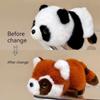 Stuffed Animal Reversible Panda Toys Double-Sided Transform Panda  Christmas Birthday