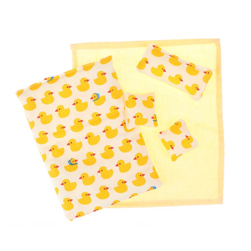 1Комплект 1:12 Миниатюрный кукольный домик Простыня Одеяло Подушка Постельное белье Четыре предмета Комплект Декор для спальни Игрушка Кукольный Дом Аксессуары