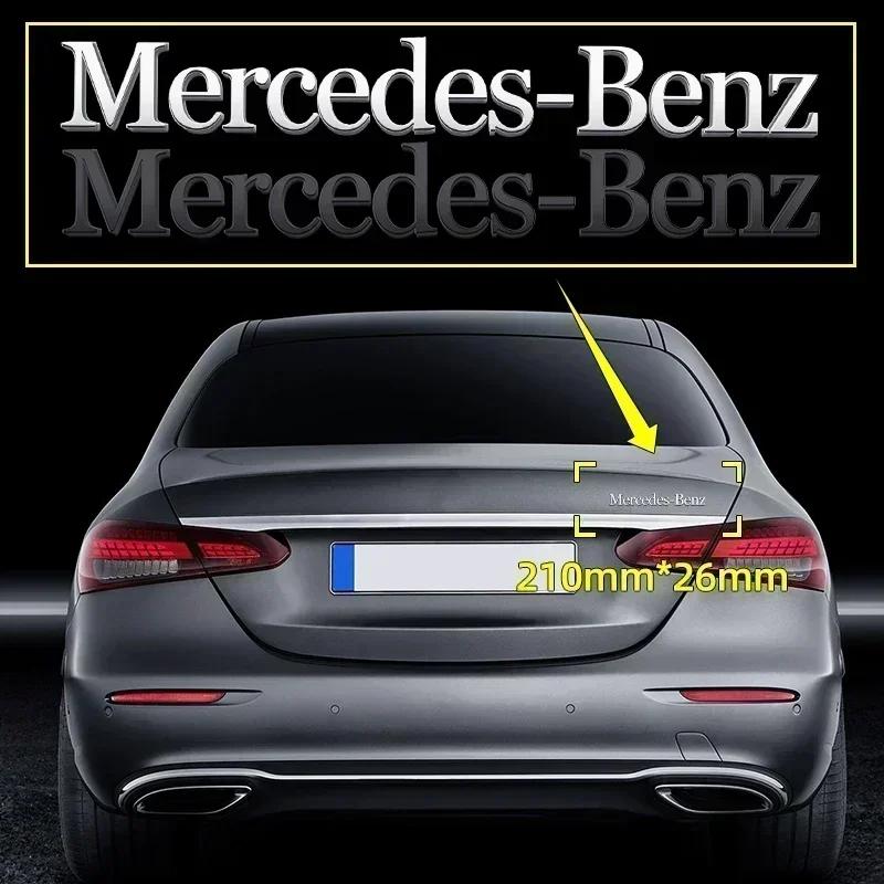 WXAKF1 Hot For AMG Car for Mercedes benz AMG 3D ABS Chrome Emblem Letters logo Car Trunk Badge Sticke For Mercedes Benz AMG W204 W205 W