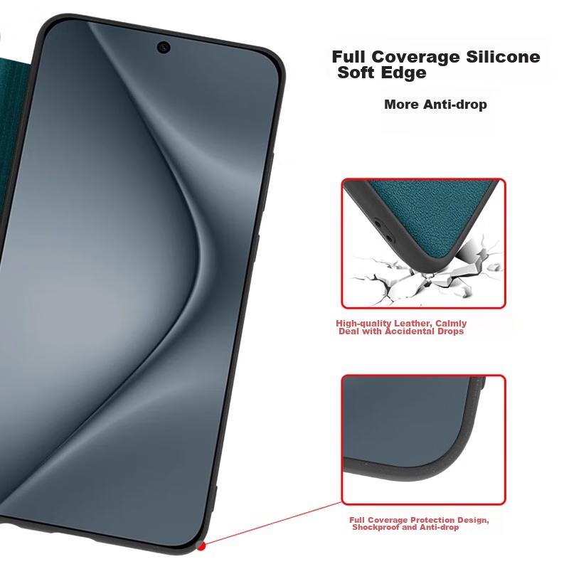 Chuan Lian Jin BaoPhone Case for Huawei Pura70pro, Pura70Pro+ with Flip Smart View Window, Sleep/Wake Function, Full Protection Anti-Drop Leather Case