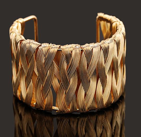 DIEZI Бижутерия Цыганская Мода Золотое Серебряное Покрытие Панк Хип-Хоп Манжета Широкие Мужские Браслеты Браслет на Руку для Женщин Браслеты и Браслеты